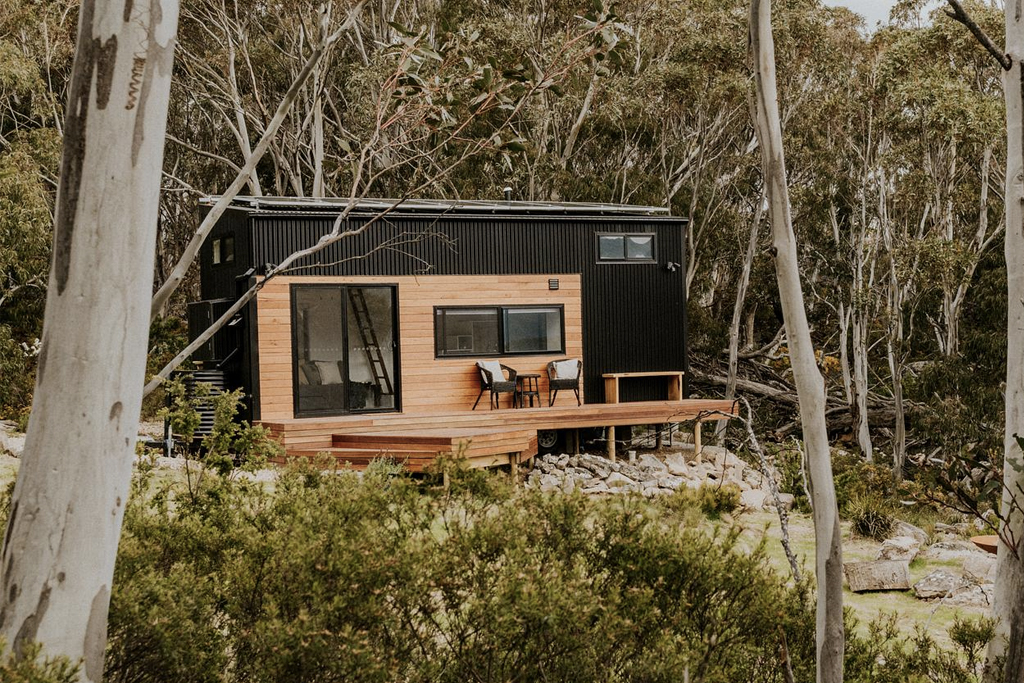 Tiny house sits within bushland